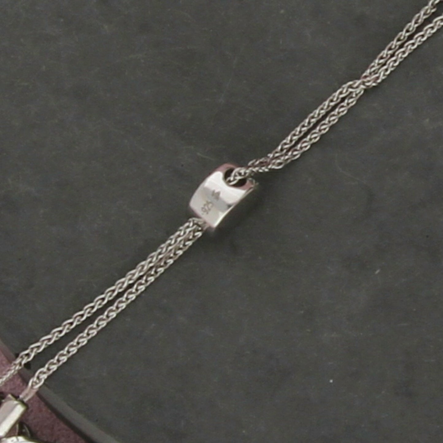 sterling silver diamond accent infinity adjustable bolo bracelet size 6.25in
