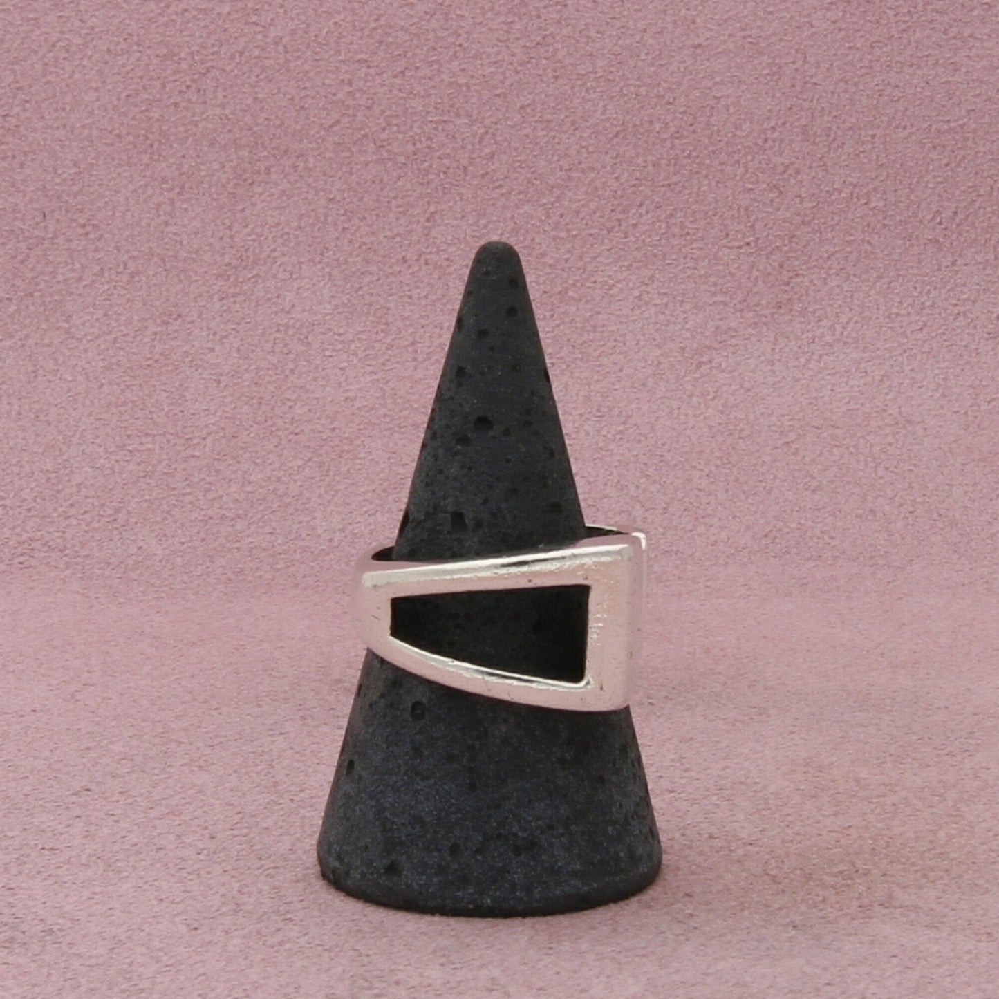 sterling silver vintage modernist ring size 9.5