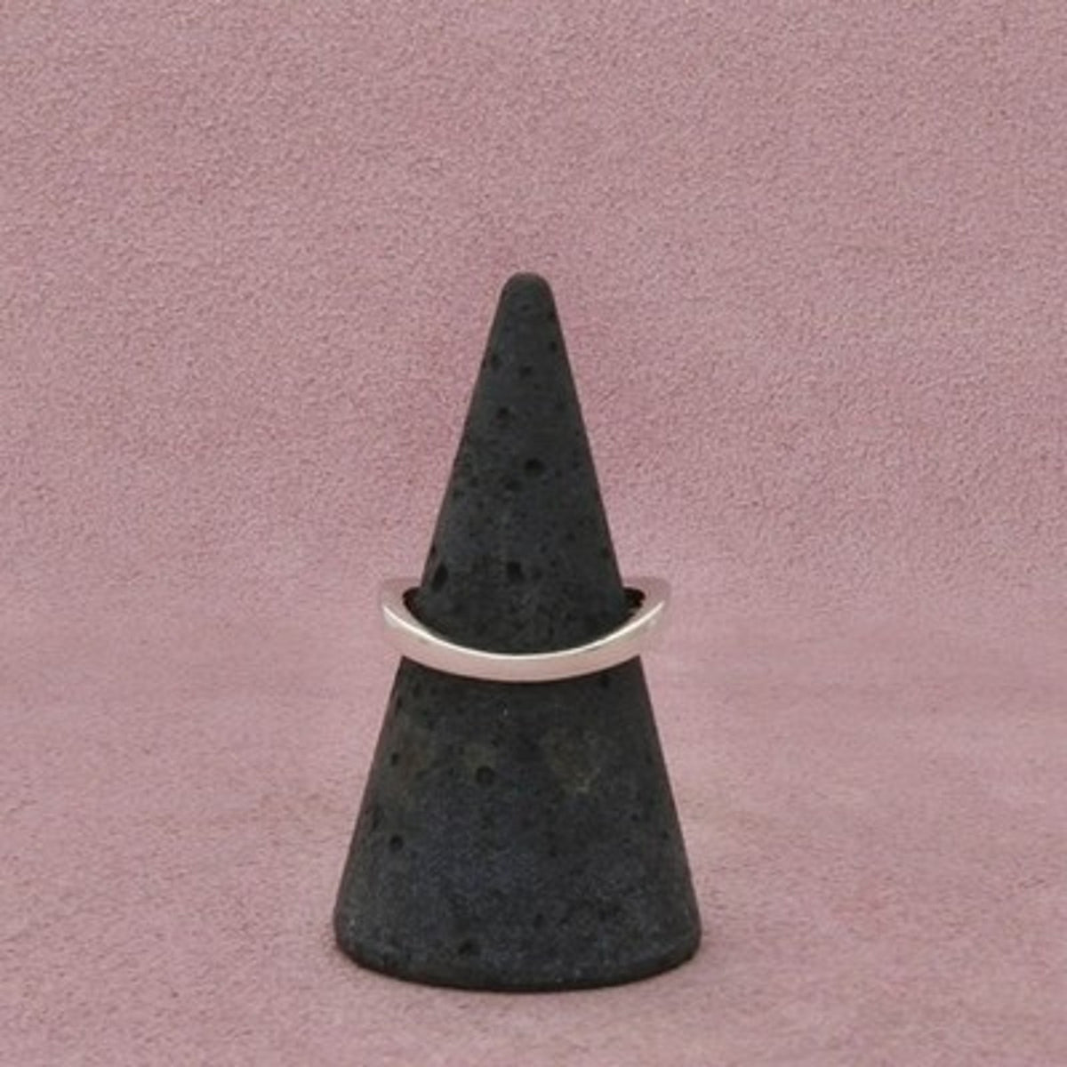 Diamonique Sterling Silver Channel-Set Round C Z Wavy Band Ring Size 7