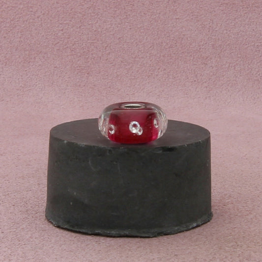 trollbeads sterling silver universal pink diamond murano glass bead charm