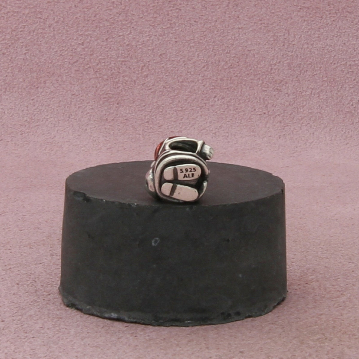 pandora sterling silver authentic enamel christmas santa bead (791231) charm
