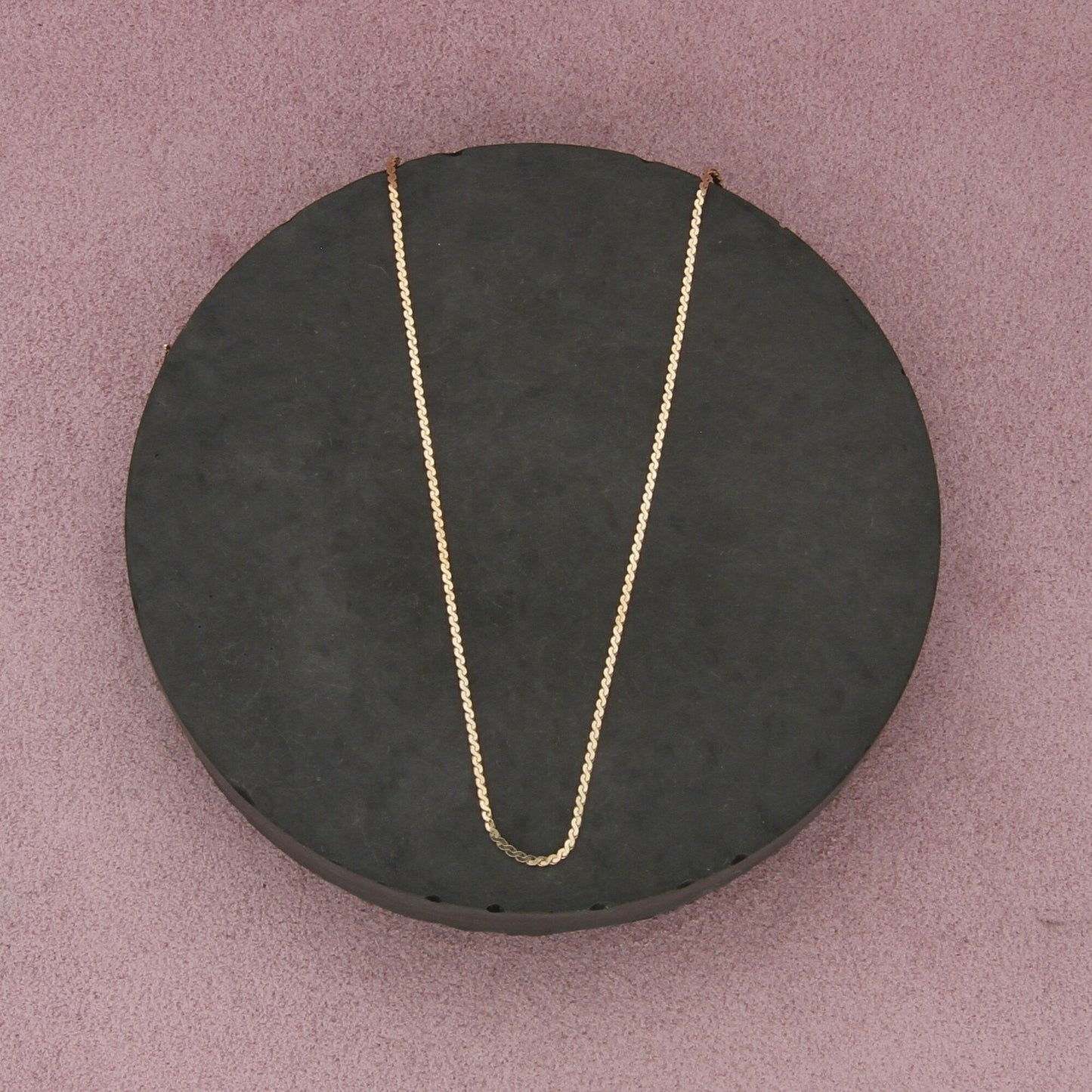sarah coventry sterling silver gold plate 1mm serpentine chain necklace 16in