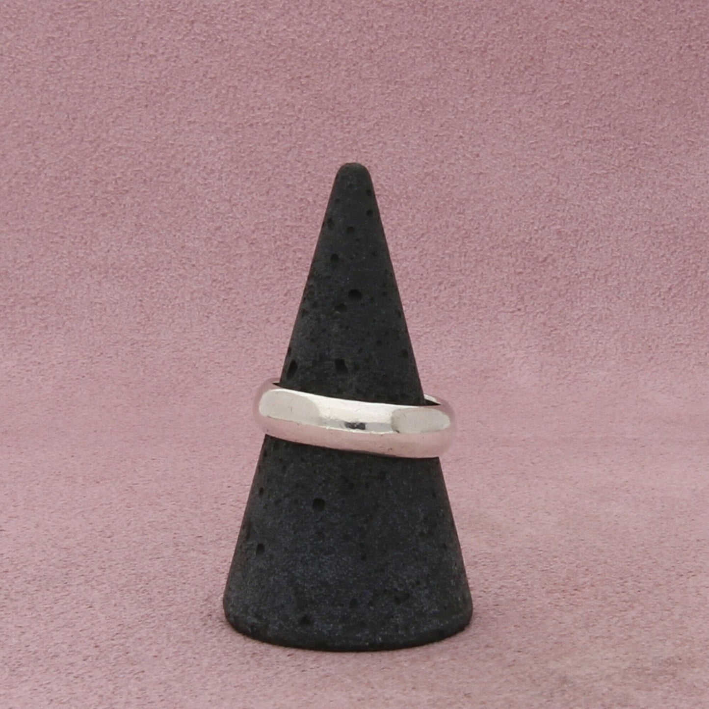 sterling silver 5mm smooth band ring size 8