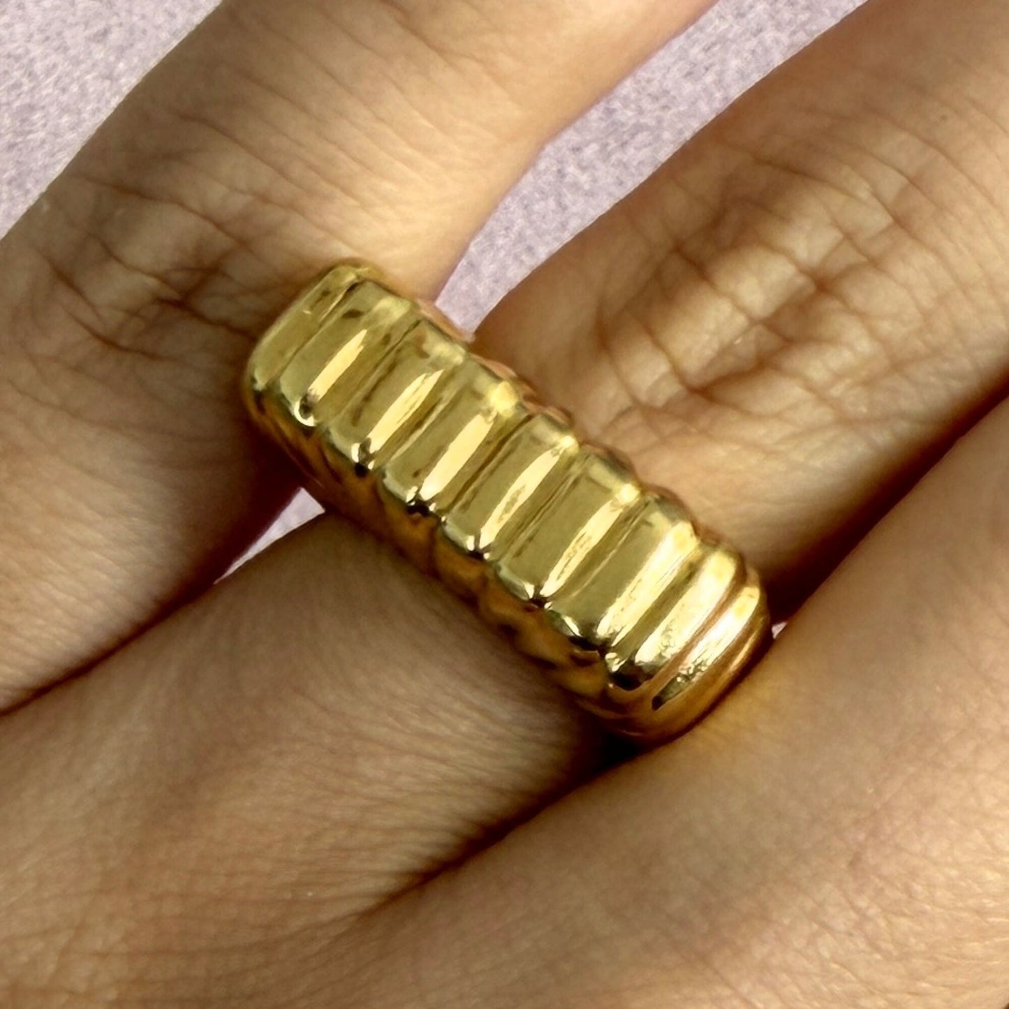 ivi los angeles sterling silver 18k gold plate gaia signet ring size 6