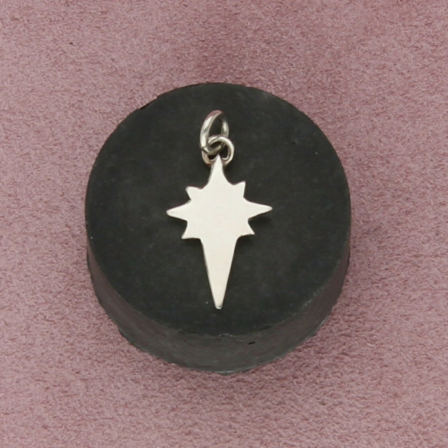 sterling silver vintage star of bethlehem christmas north star charm pendant