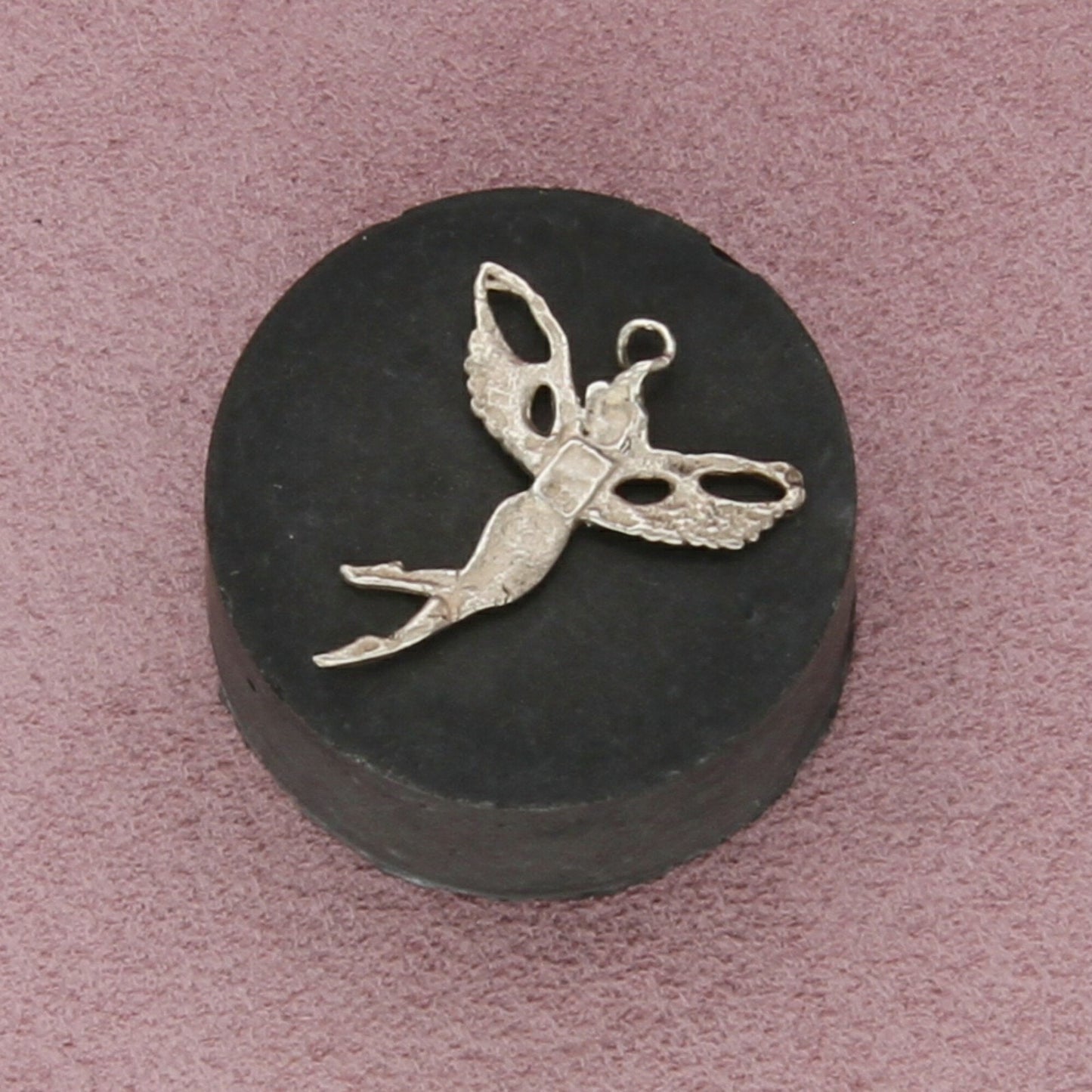 sterling silver vintage magical fairy pendant