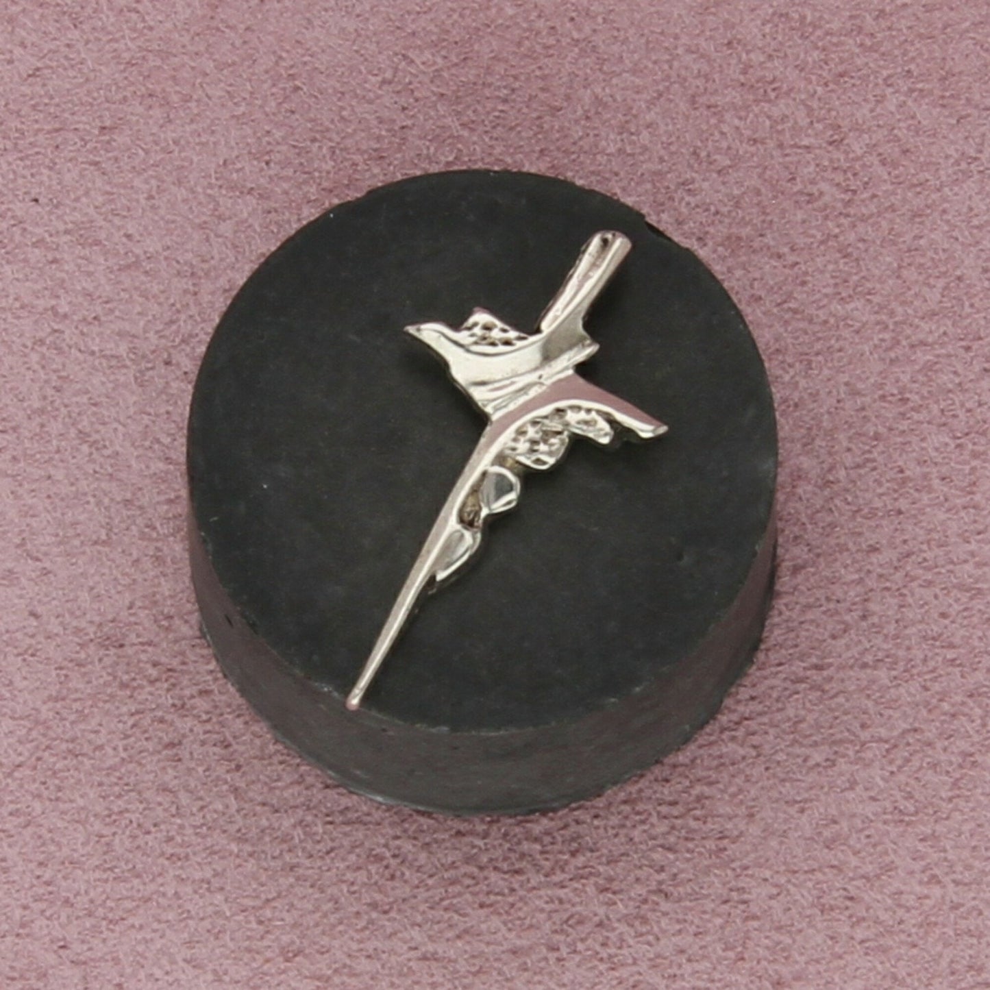 sterling silver vintage pebbled cross pendant