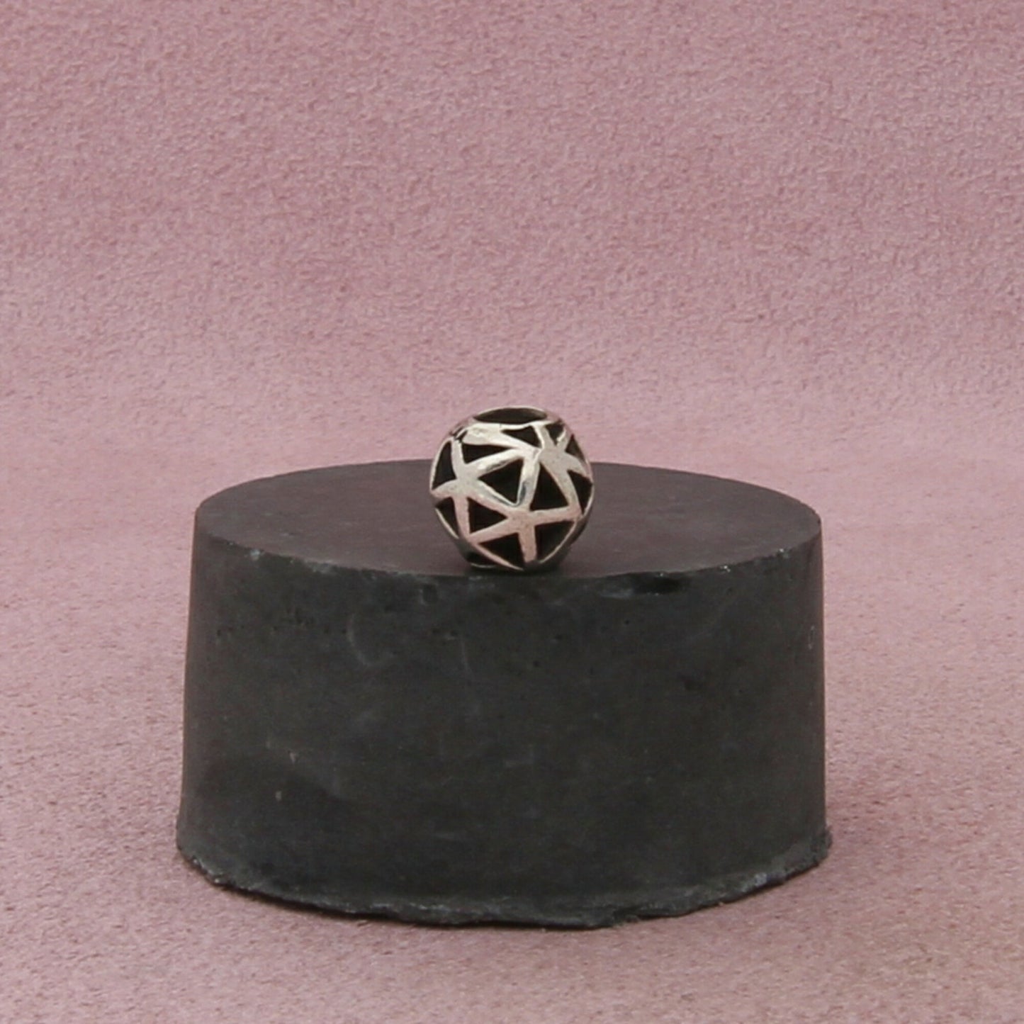 trollbeads sterling silver openwork triangles retired bead charm