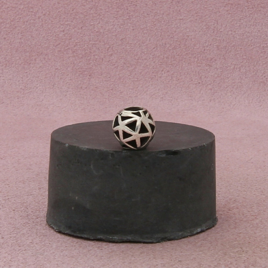 trollbeads sterling silver openwork triangles retired bead charm