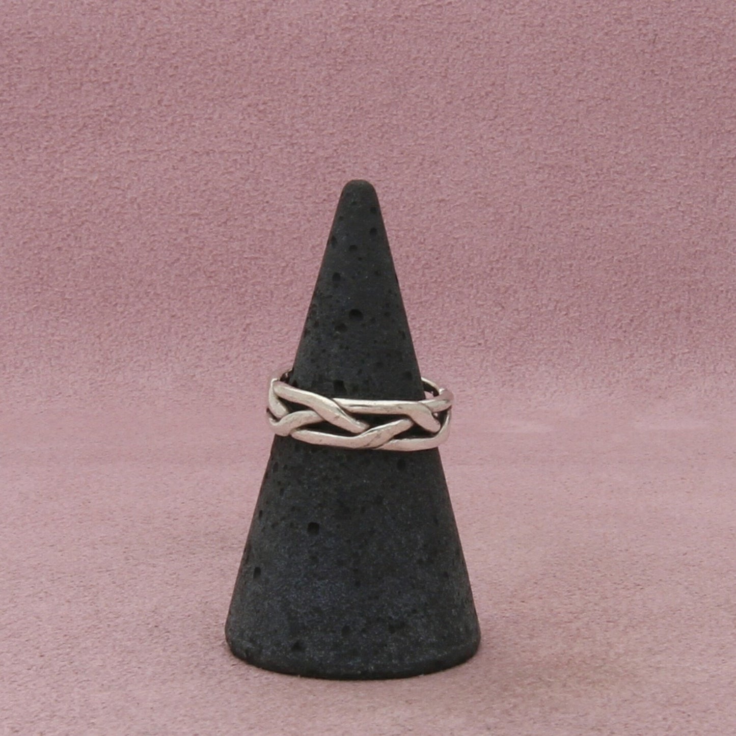 james avery sterling silver tresse wedding band ring size 5.75