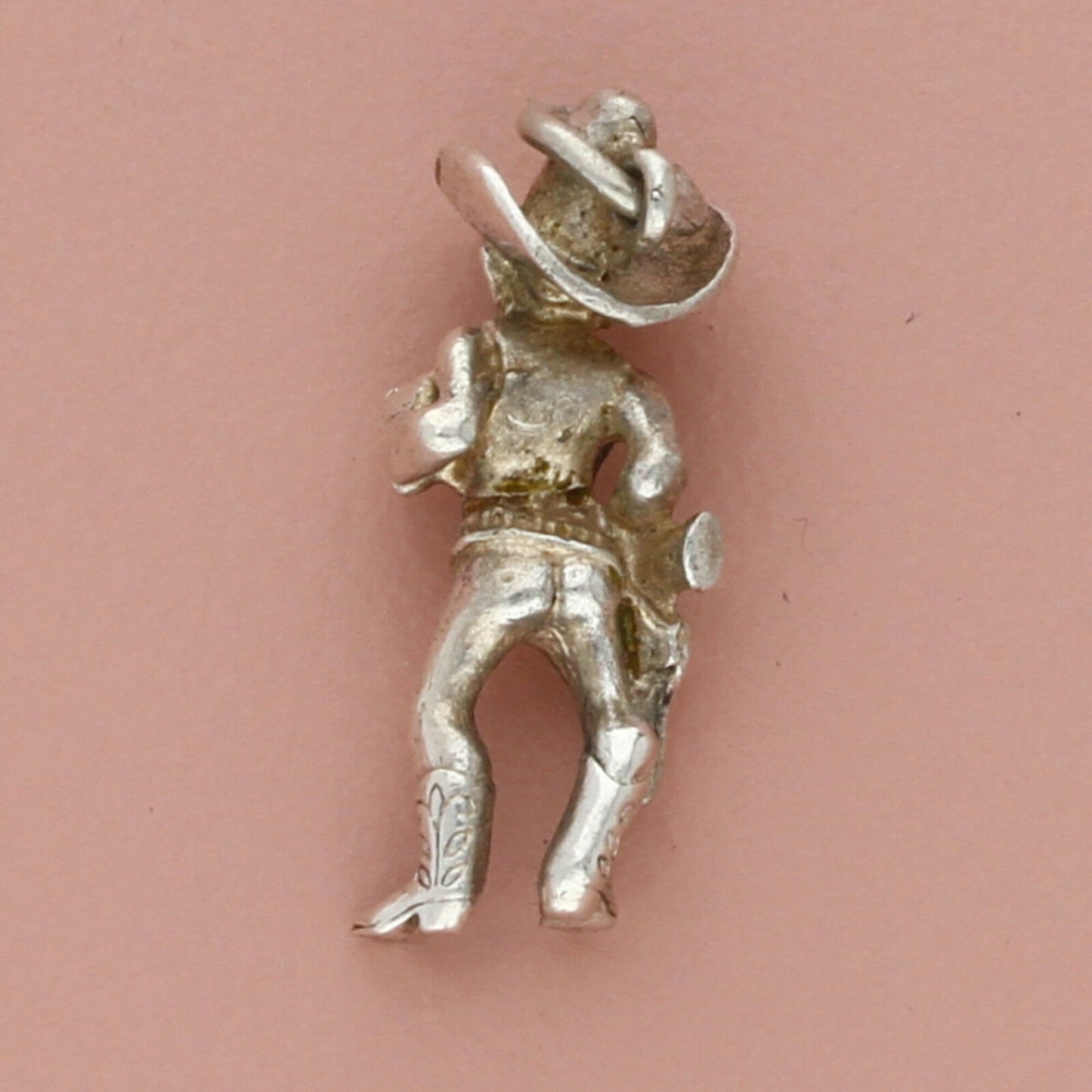 sterling silver vintage western 3d sherrif charm