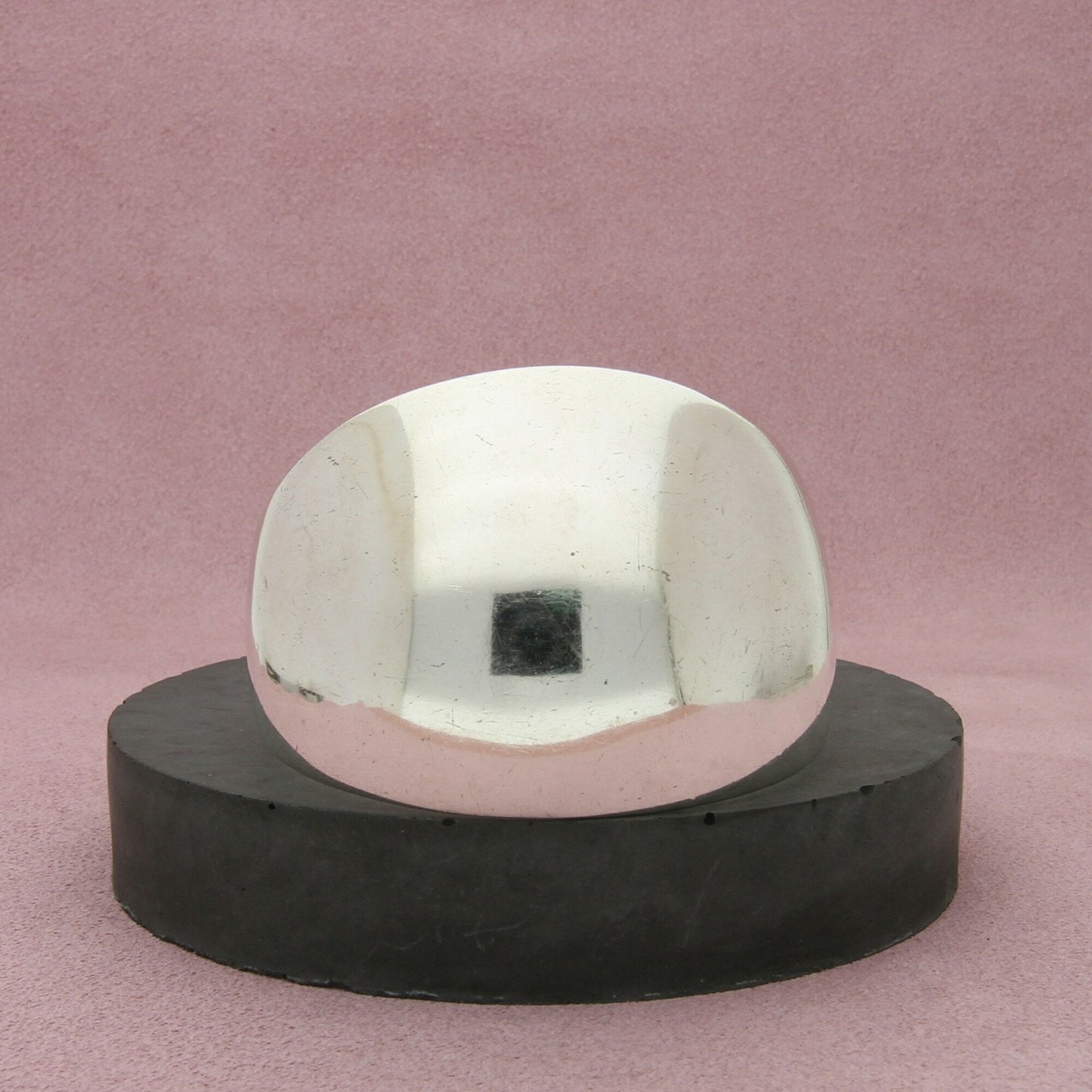 sterling silver vintage new mexico made dome cuff bracelet size 6.5in