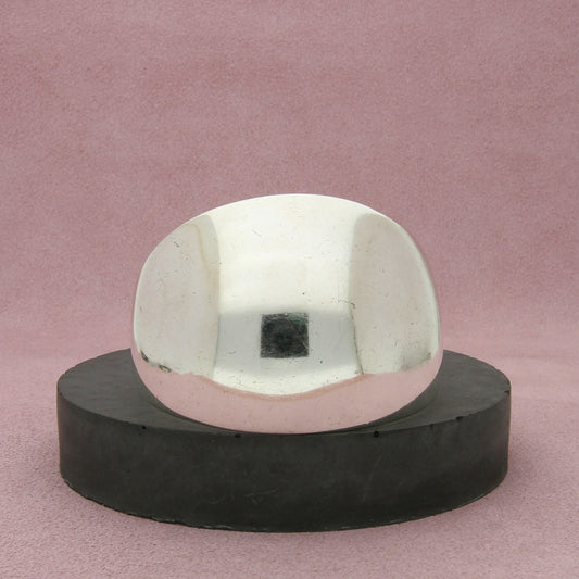 sterling silver vintage new mexico made dome cuff bracelet size 6.5in