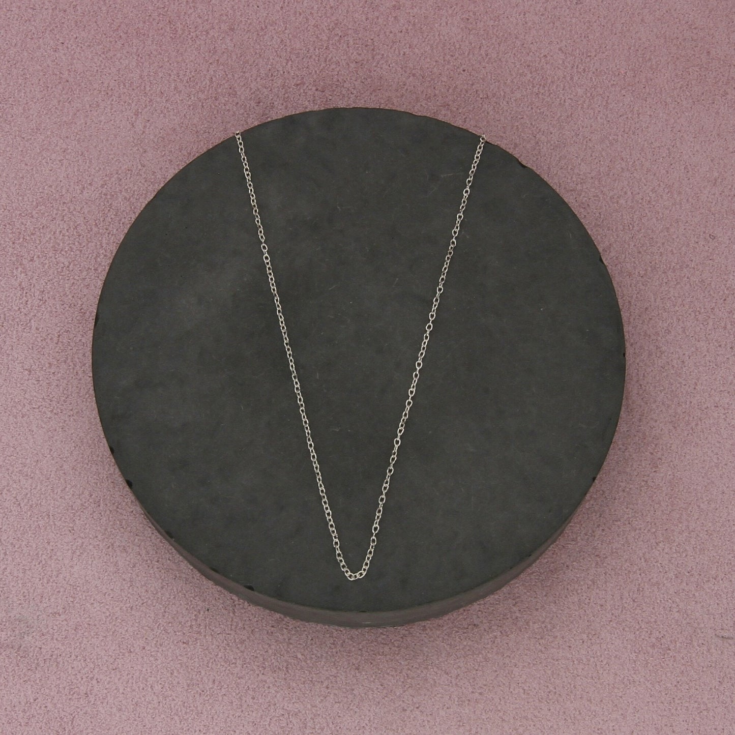 sterling silver italy 1mm cable chain necklace size 16in