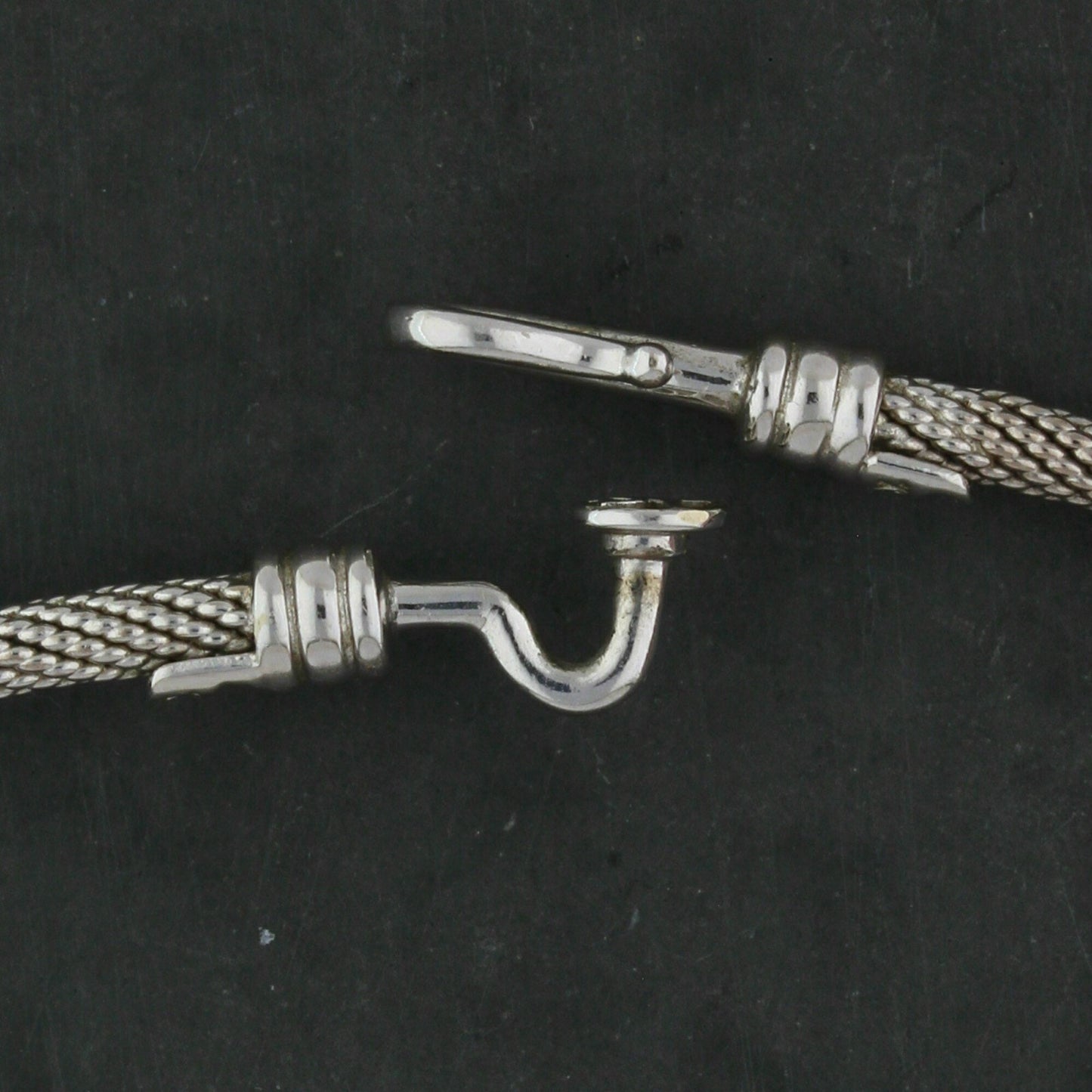 david yurman 18k white gold pave diamond flex collar necklace size 14in