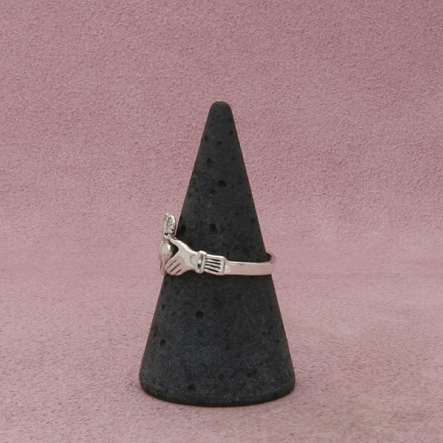 sterling silver vintage irish celtic claddagh ring size 7.5