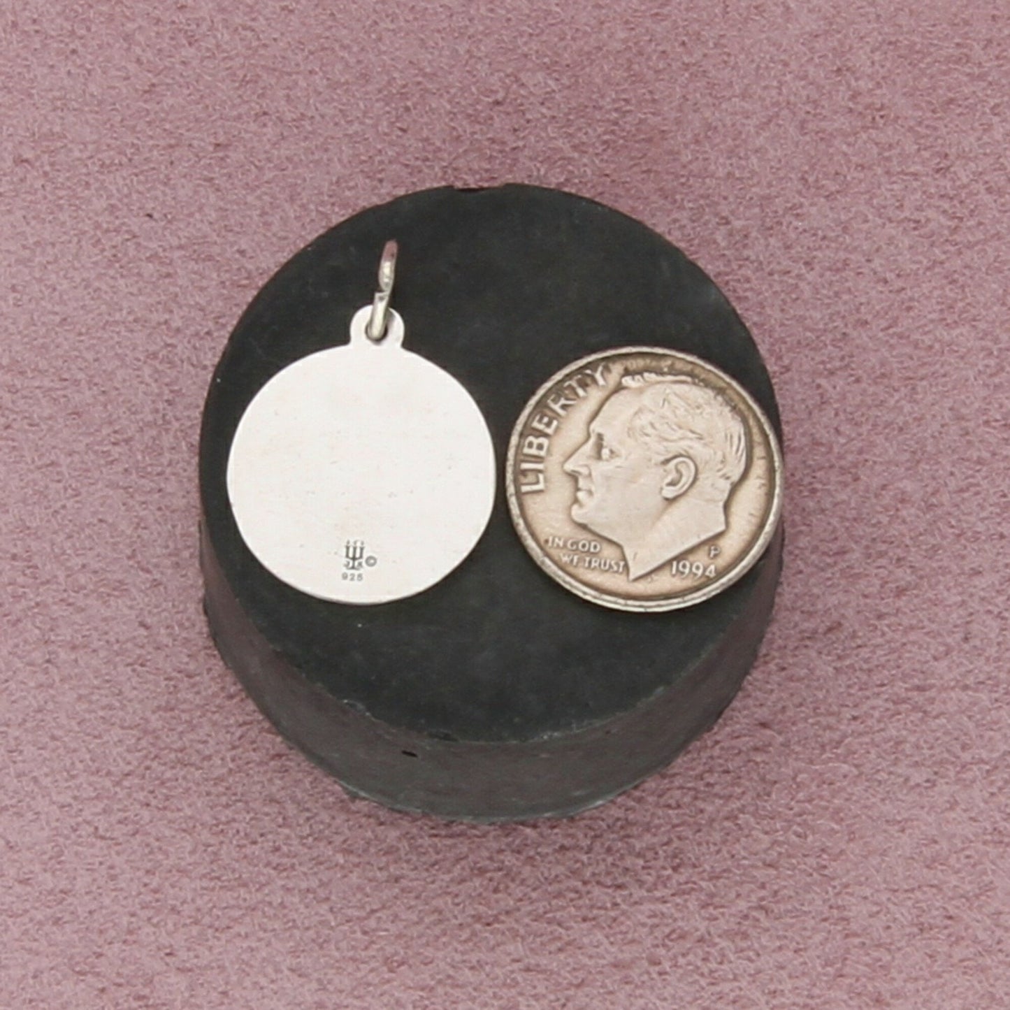 james avery sterling silver retired round st christopher charm pendant