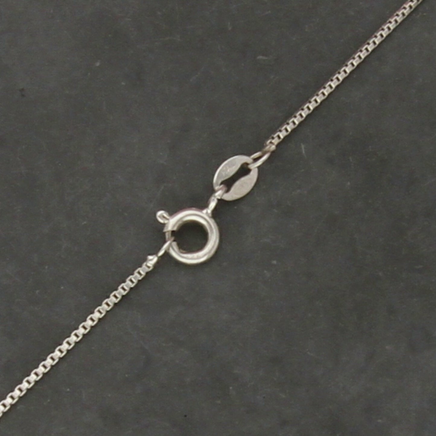 sterling silver italy 1mm box chain necklace size 16in