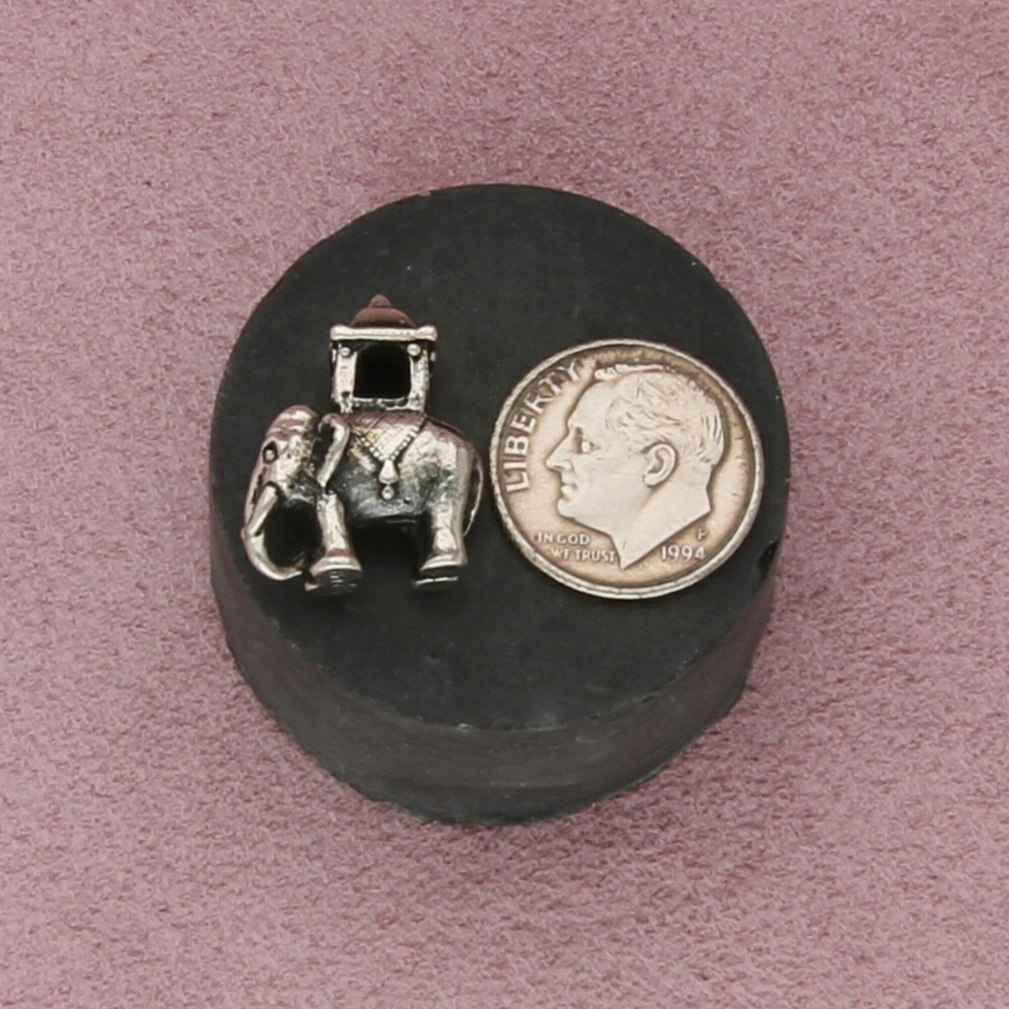 trollbeads sterling silver indian elephant retired bead charm