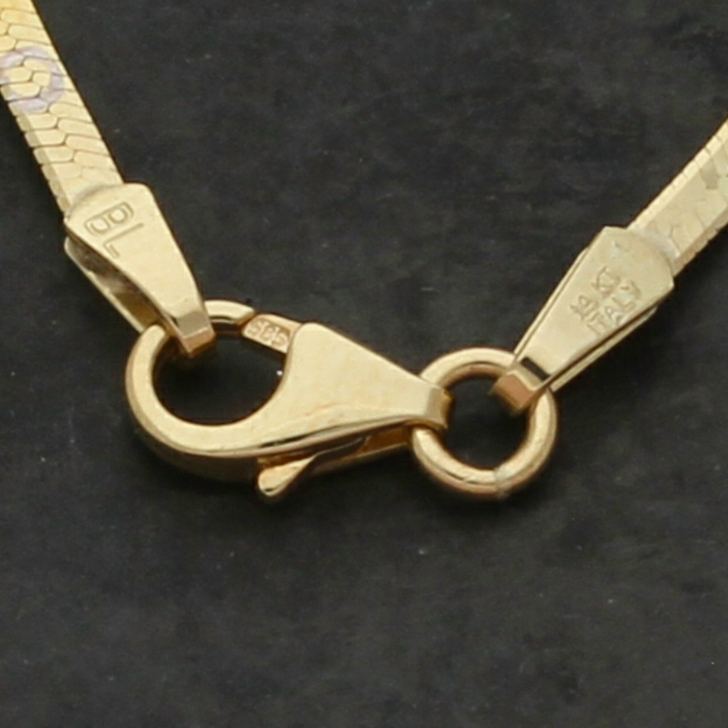 bony levy 14k yellow gold two-tone circle pattern chain necklace size 18in