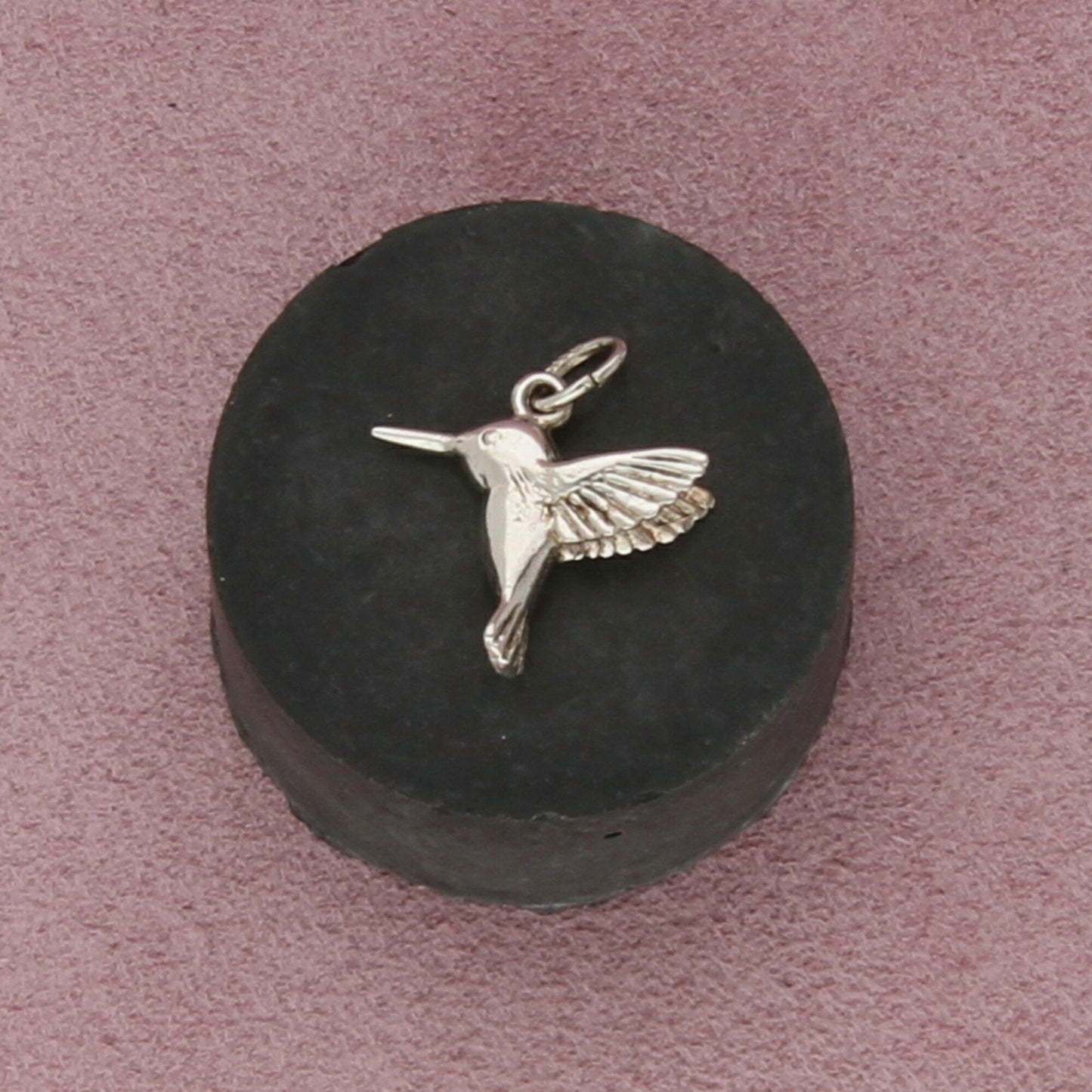 sterling silver vintage 3d hummingbird charm pendant
