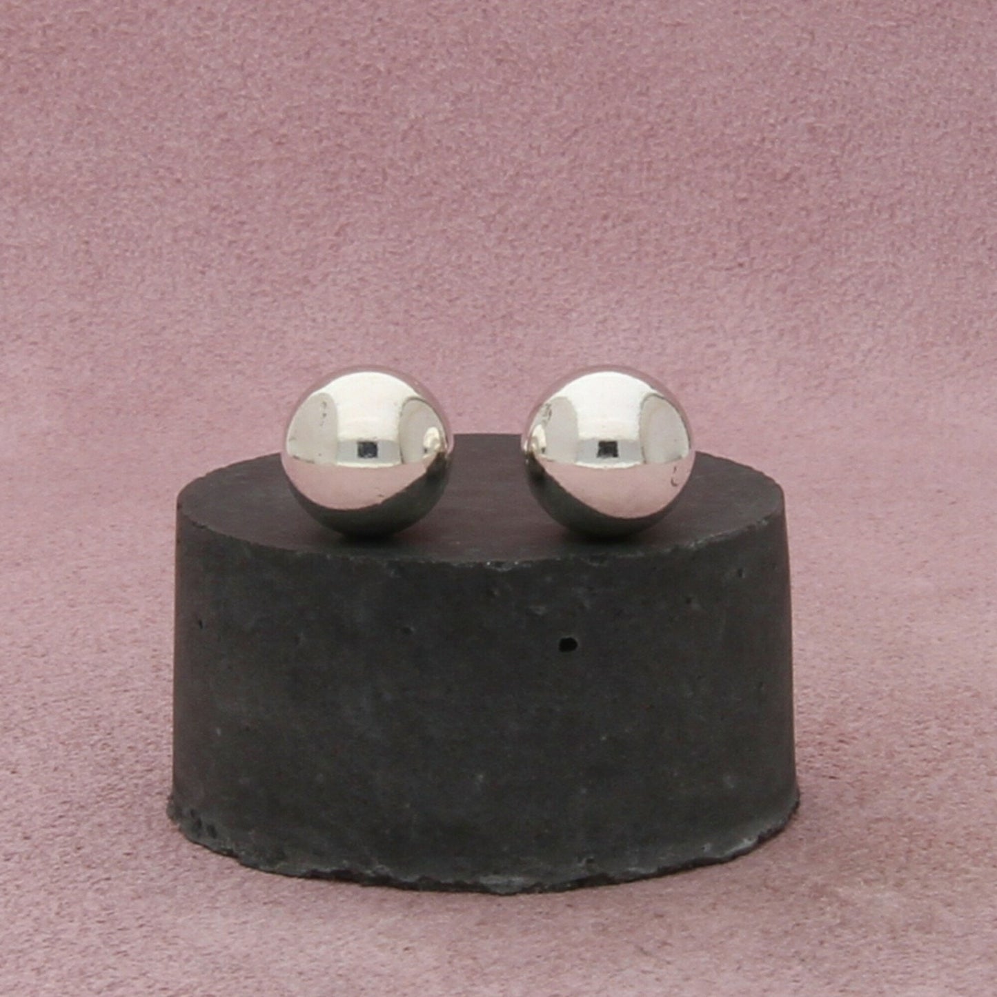 tiffany & co sterling silver hardwear 10mm bead stud earrings