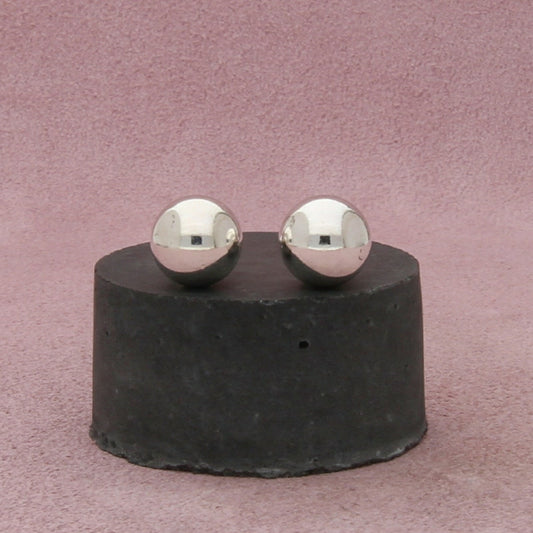 tiffany & co sterling silver hardwear 10mm bead stud earrings