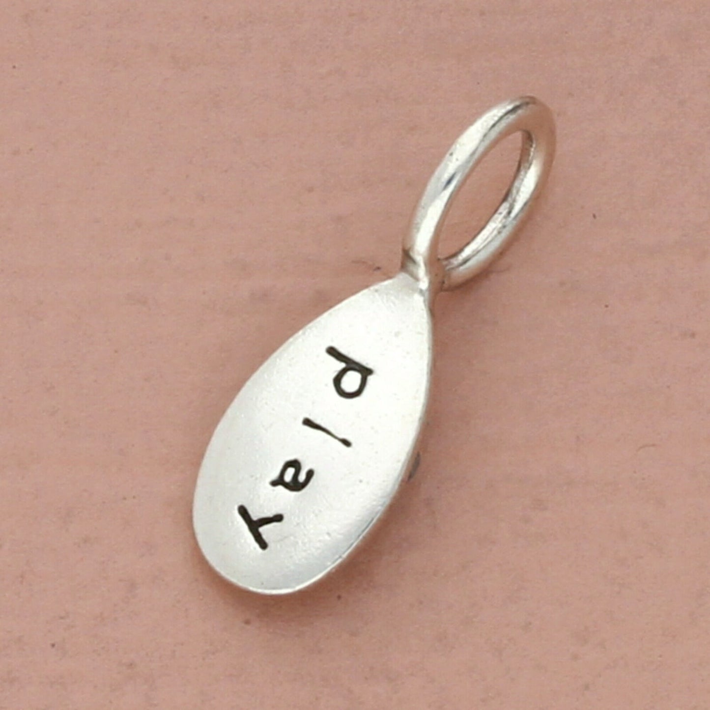 baroni sterling silver play tag pendant