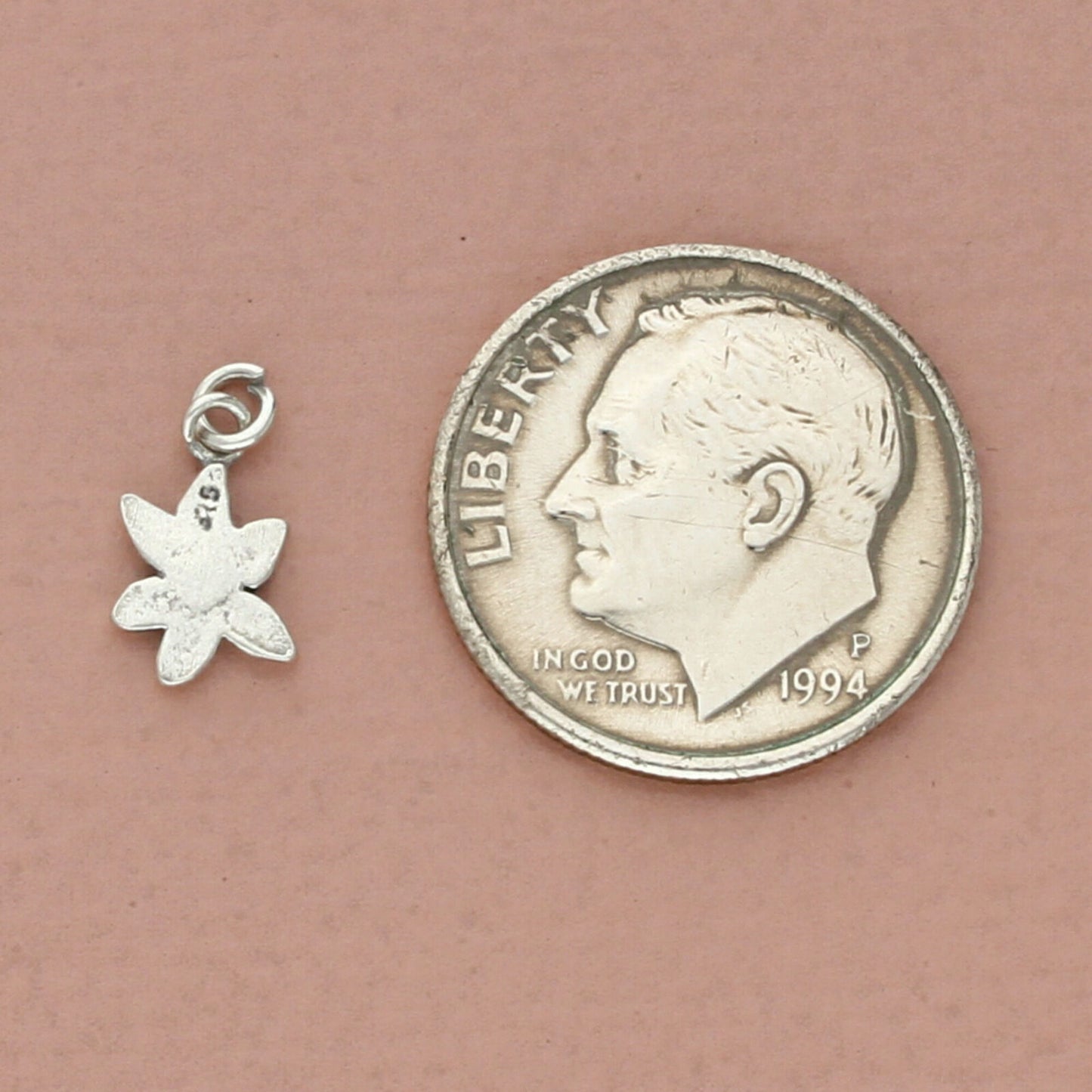 vintage sterling silver spring flower charm