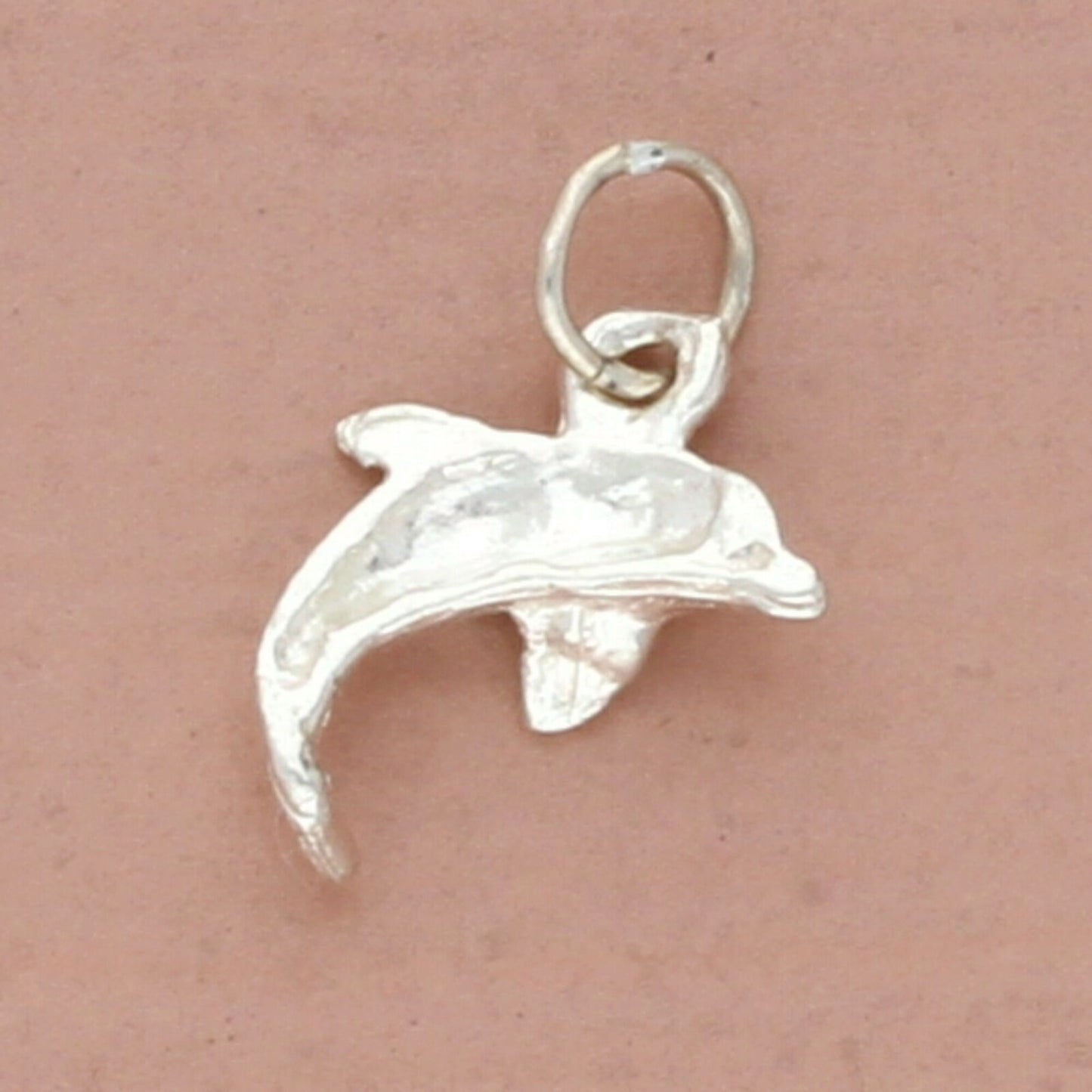 vintage sterling silver swimming dolphin charm