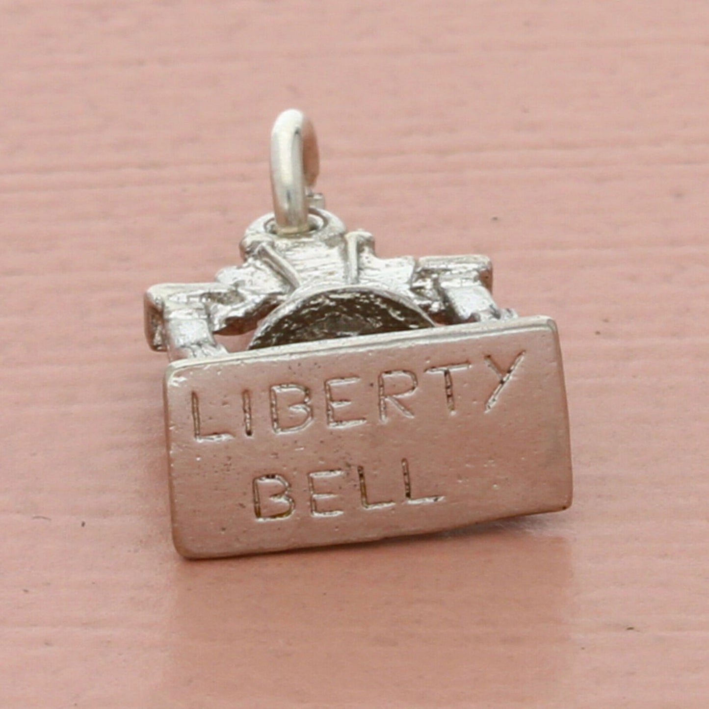 vintage sterling silver 3d us liberty bell travel souvenir charm