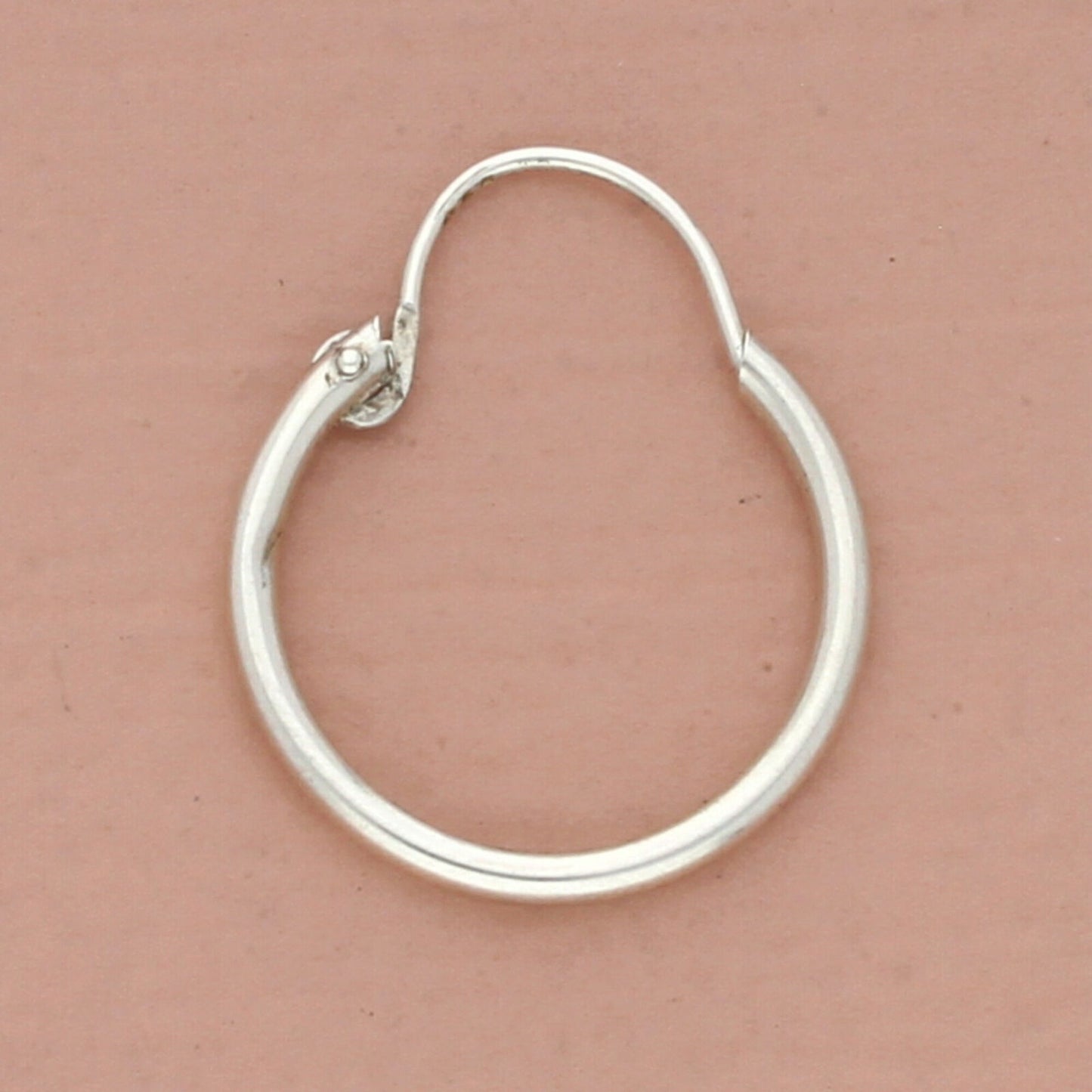 vintage sterling silver dainty hoop dangle single earring