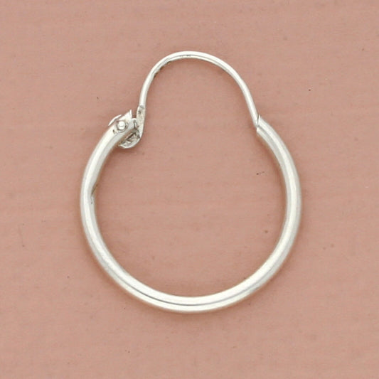 vintage sterling silver dainty hoop dangle single earring