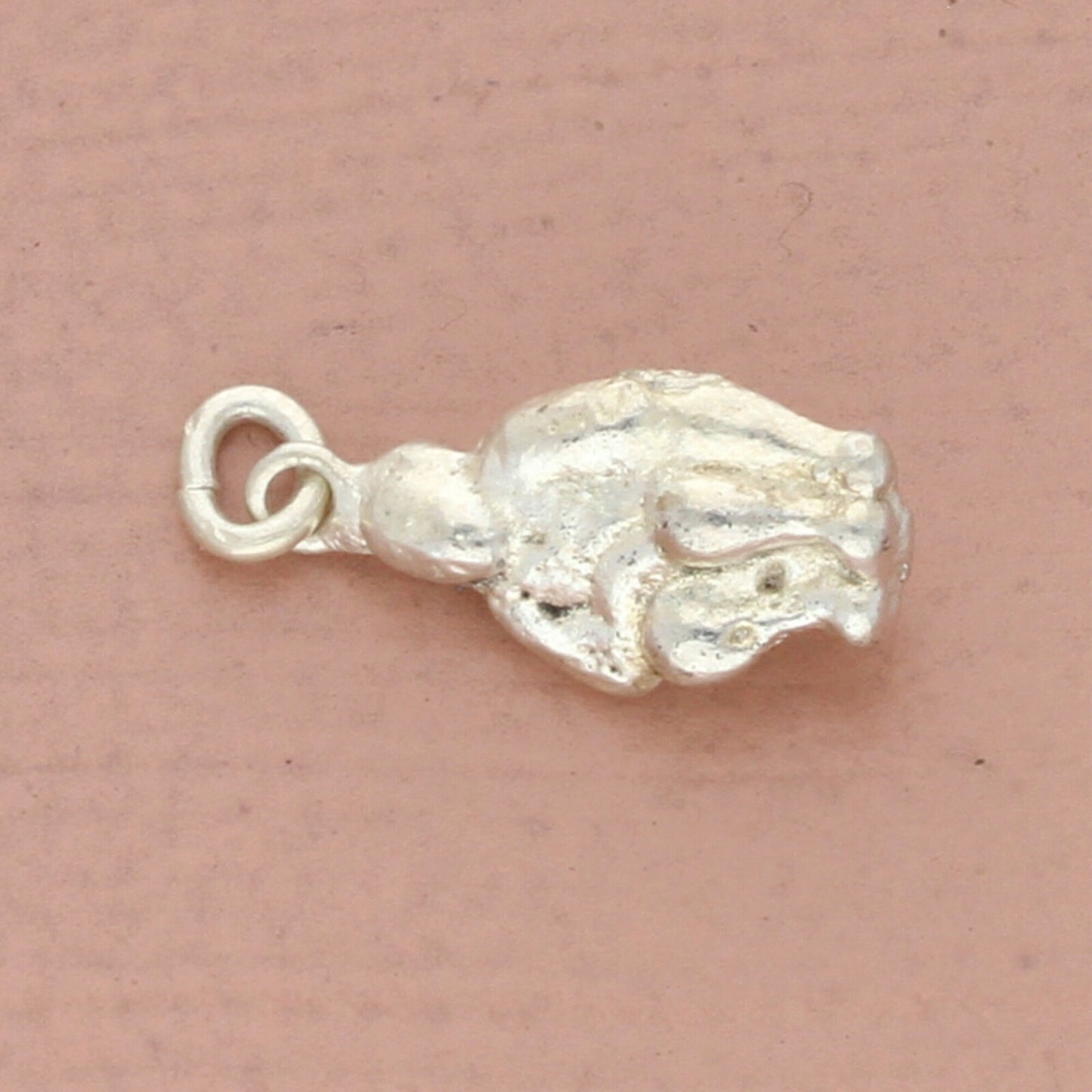 vintage sterling silver 3d monkey charm