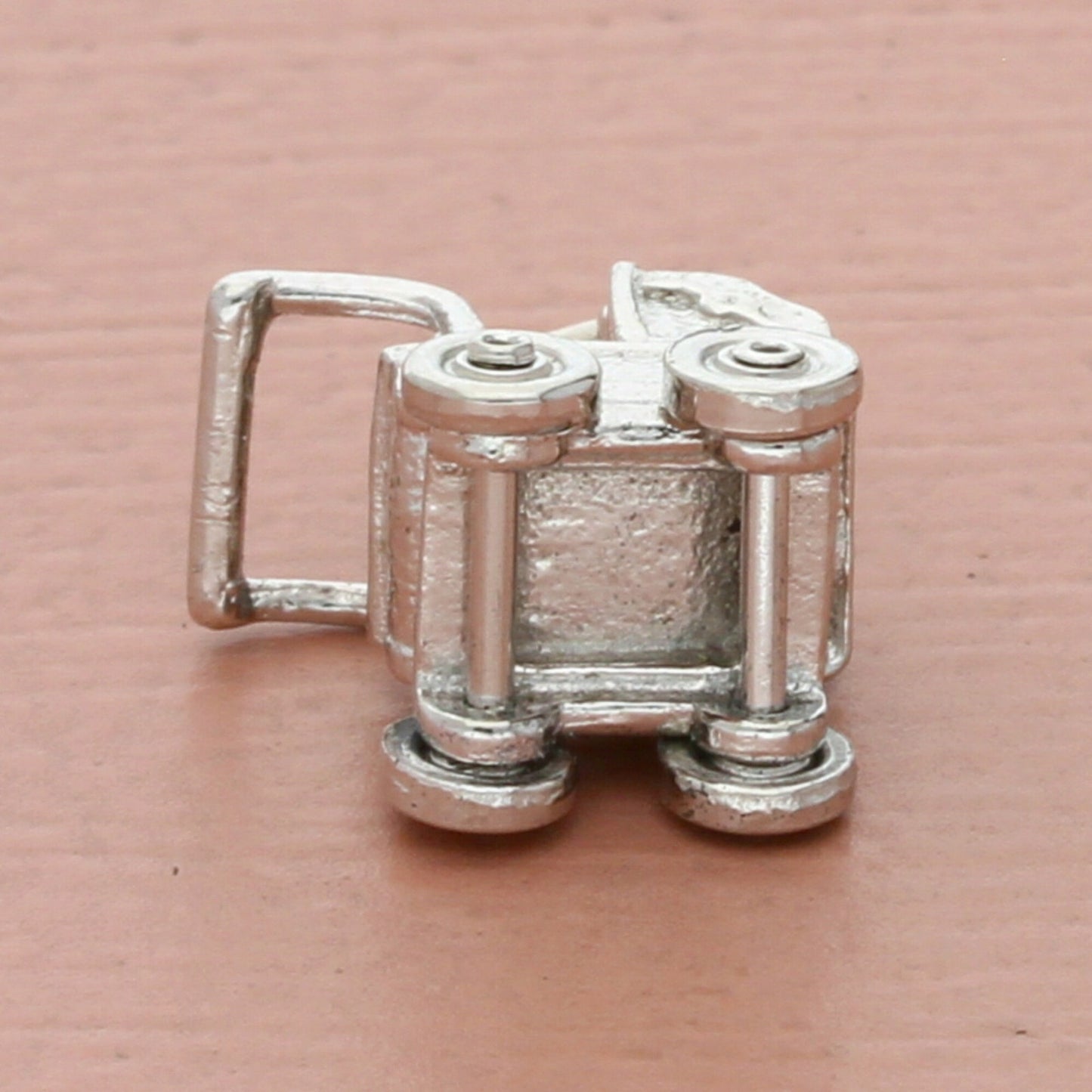 vintage sterling silver 3d baby carriage stroller charm