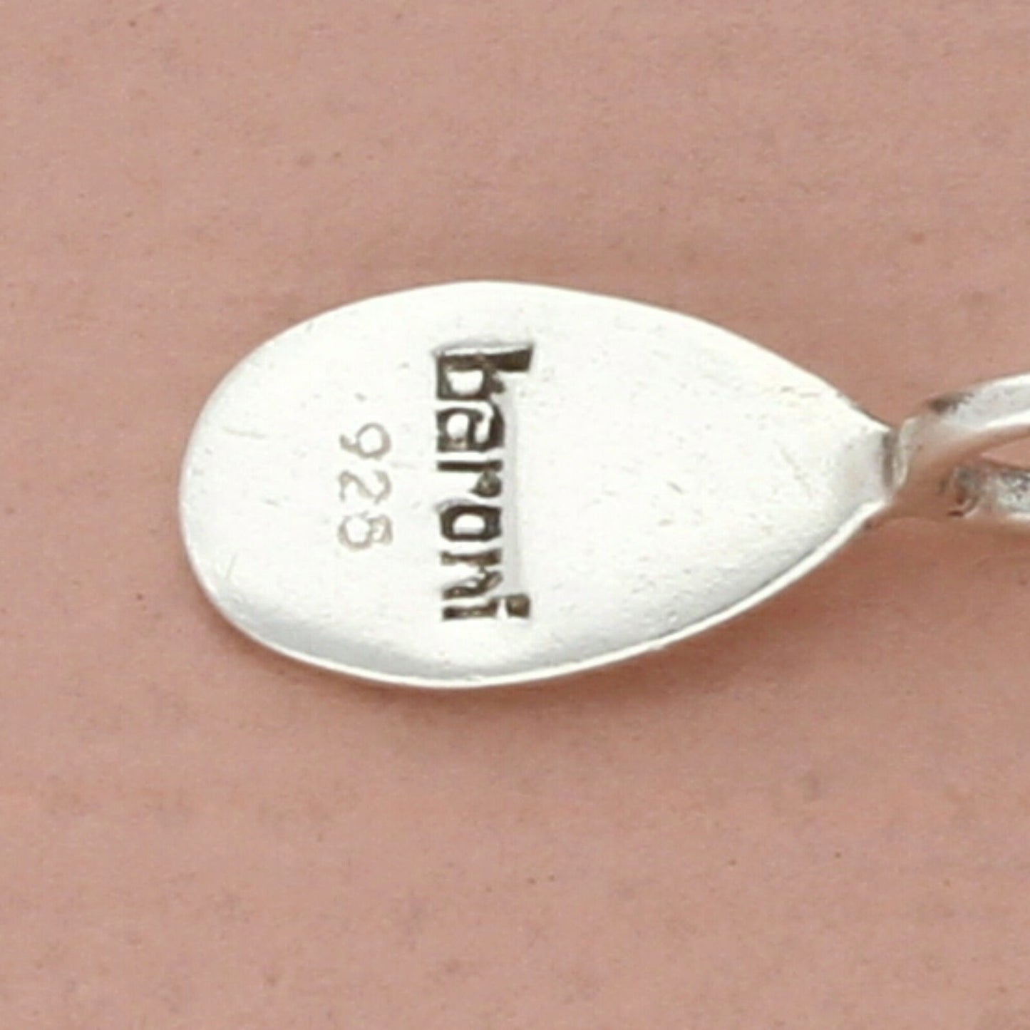 baroni sterling silver play tag pendant