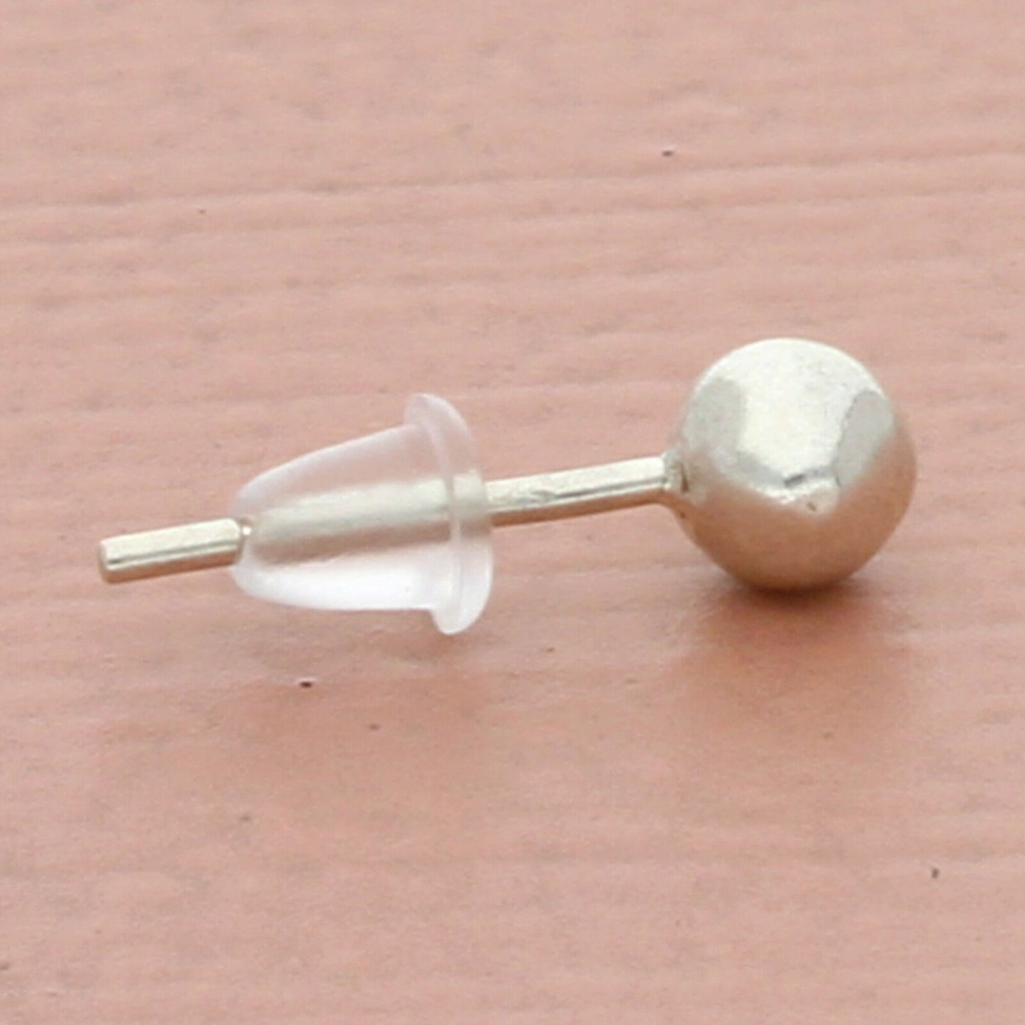 vintage sterling silver 3mm ball stud single earring