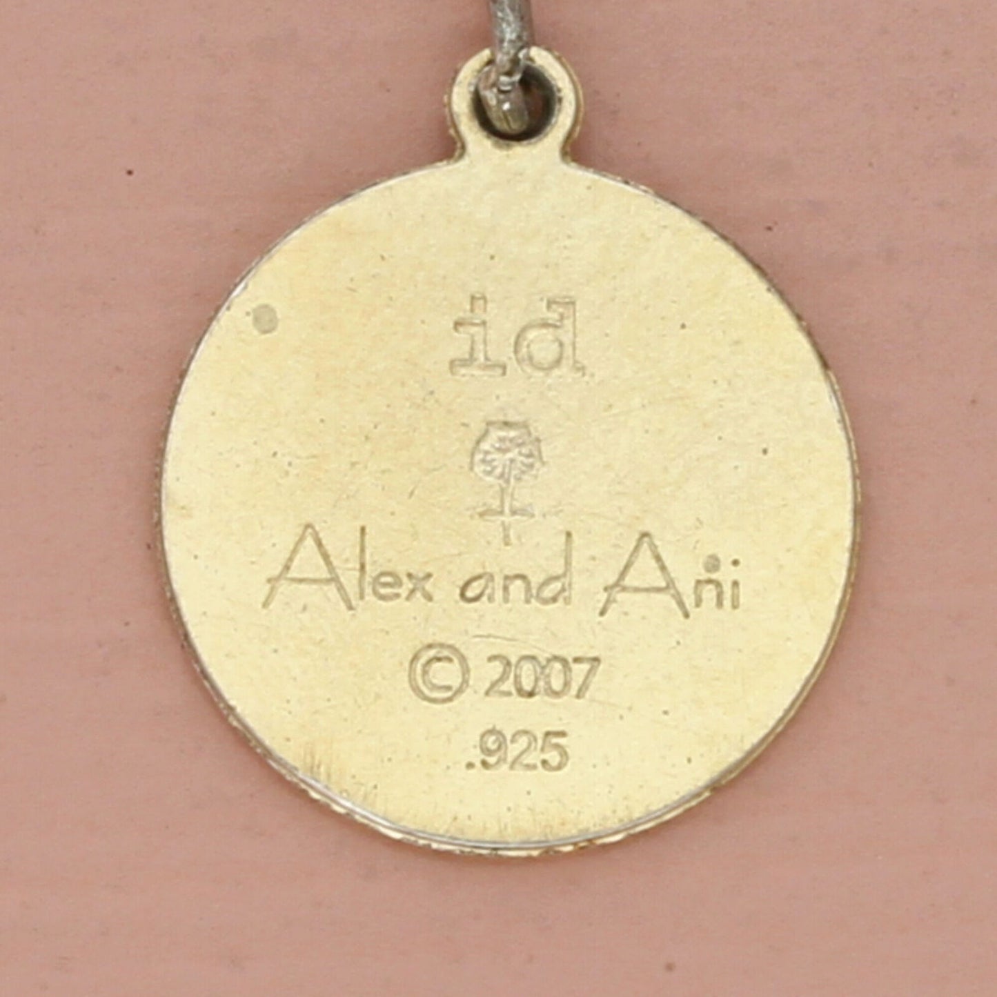 alex & ani sterling silver gold plate letter a initial disc charm