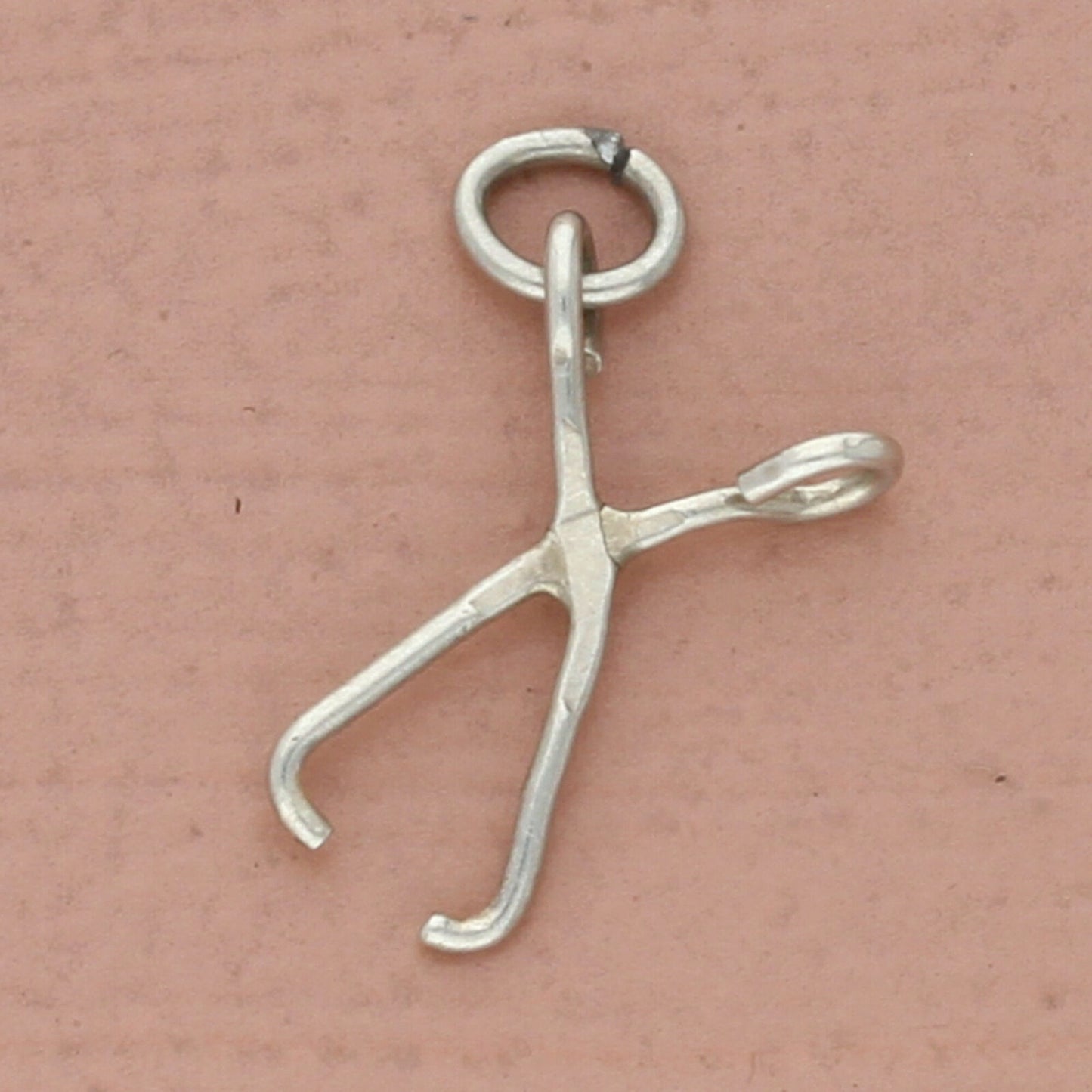 vintage sterling silver ice tongs charm